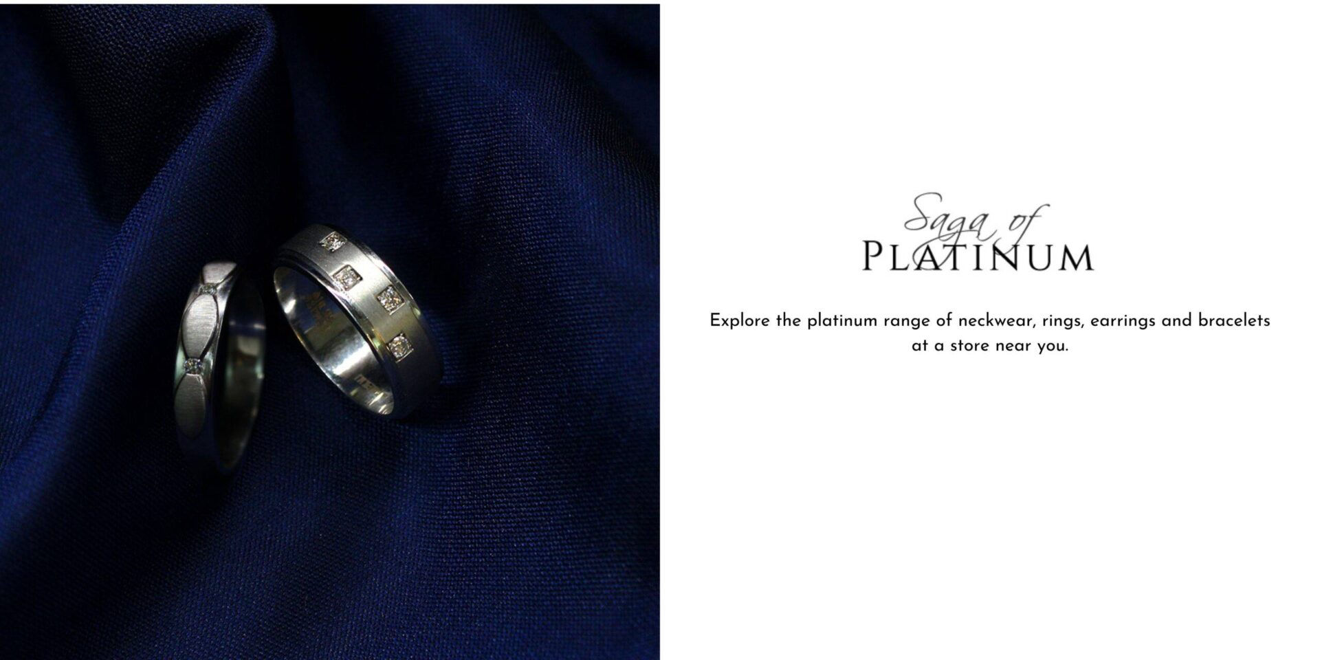 Platinum jewellery in gk 1